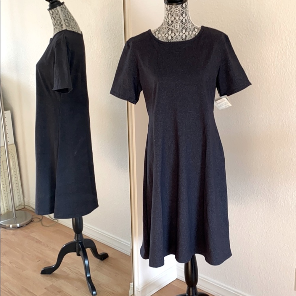TravelSmith dark heathered gray short dress